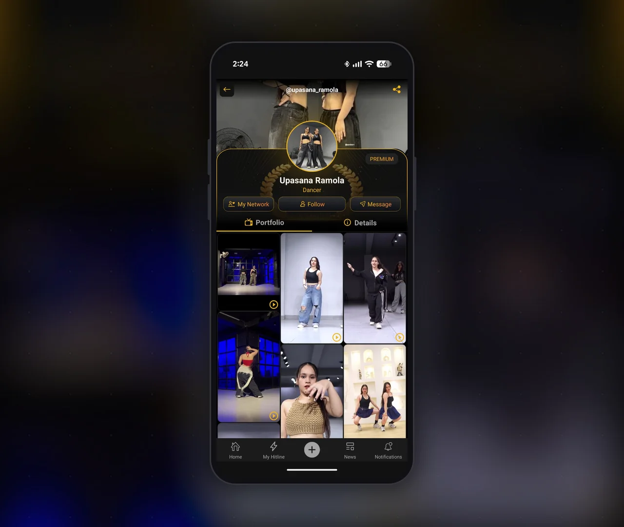 Hitfame app screen 3